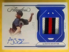 2023 Panini Flawless AJ Smith-Shawver Rookie Jersey Patch Auto RPA NICE SSP #/15