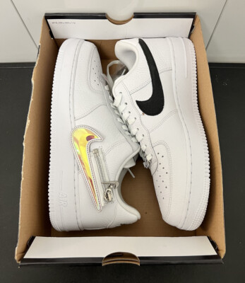 New Nike Air Force 1 Low '07 PRM Zip Swoosh CW6558 100 B Grade