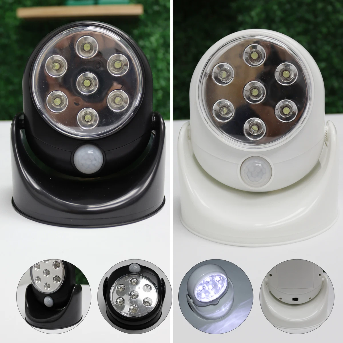 Activado Movimiento Luz Baterías 7 LED Inalámbrico Luz Interior Exterior Armario
