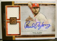 PAUL DEJONG SIGNATURE AUTO DUAL RELIC /50 TOPPS MUSEUM COLLECTION 2020