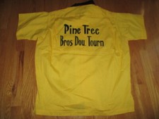 Vintage Pla- Shirt Dunbrooke Label - Pine Tree Bros Dou Tourn LG Bowling Shirt
