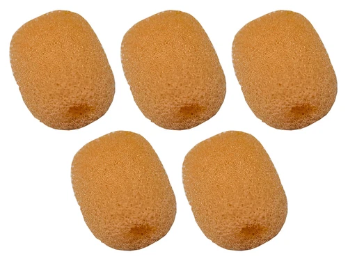 Set of 5 Deetech WS-10s headset windshield/pop protection Ø 3 mm-skin color