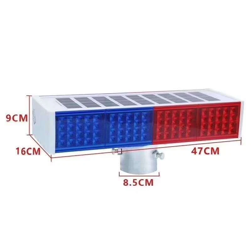 1x Solar Strobe Hell Weiß Rot Blau Blinkende Warnlichter Für Die Baustelle - Bild 4 von 4