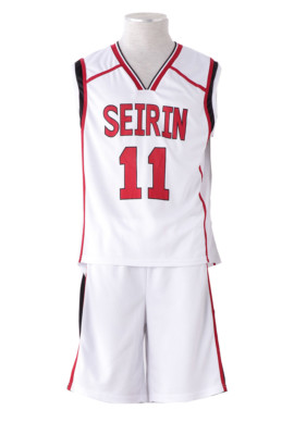 Tetsuya Kuroko Cosplay Halloween Seirin Costume No. 11 V4 Jersey SZ Kid - US3XL