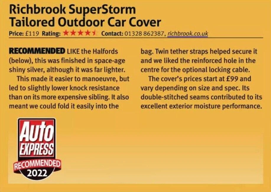 SuperStorm Outdoor Car Cover Tailored for Car Cover Volvo 164 1968-1975 — 第 4/4 张图片