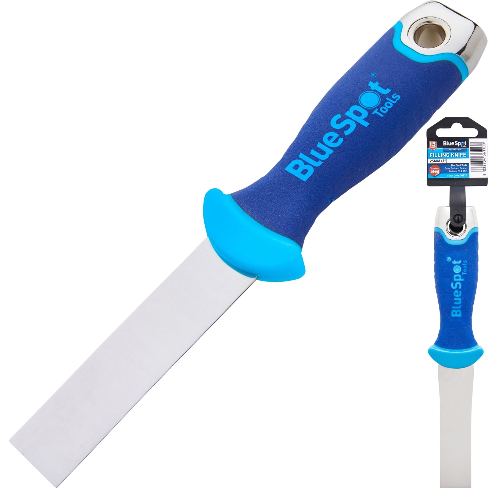 BlueSpot Scrapers Paint Filling Knife Decorators Scraper Stainless Steel 1""