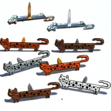 LONG CAT SCRAPBOOKING DECORATIVE BRADS EYELET OUTLET 8 PCS 4 DESIGNS