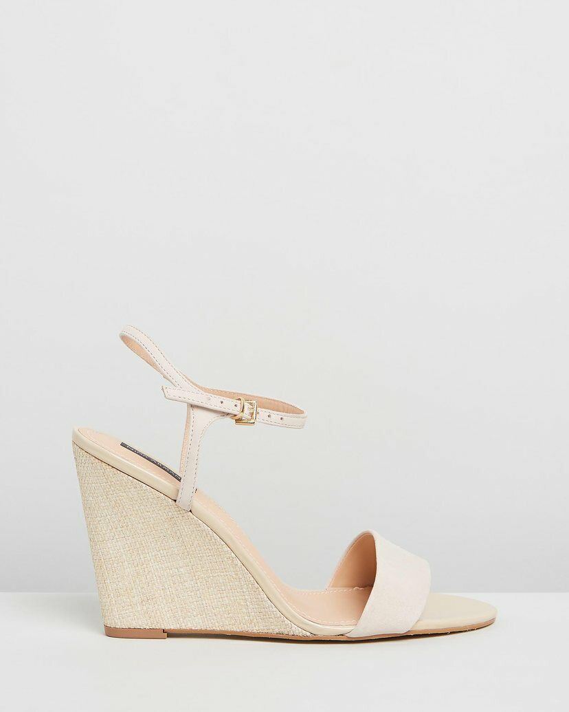 NINA ARMANDO lorraine Nobuck Cru Genuine Evening Formal Shoes AU