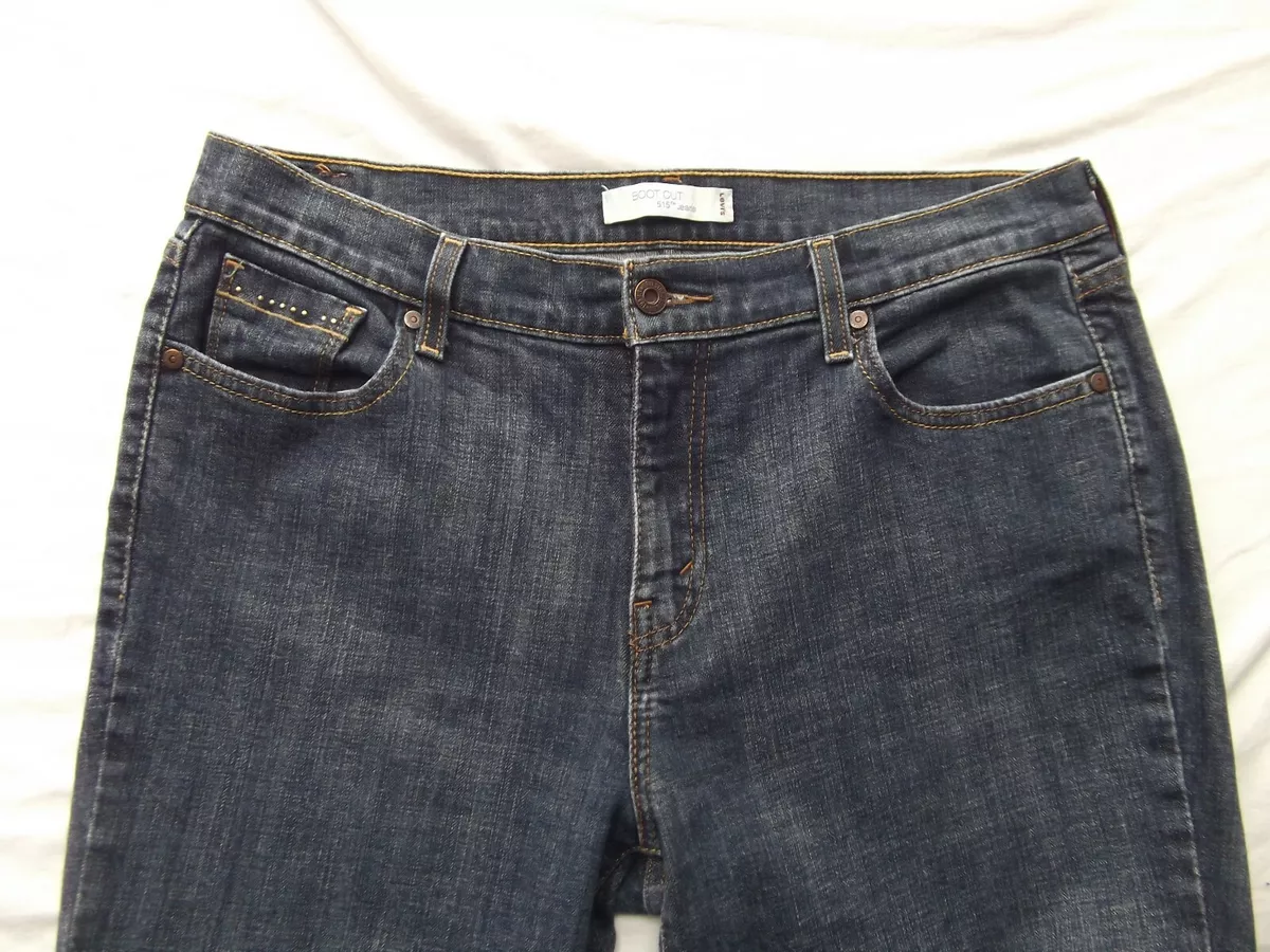 Levis 515 denim jeans sz 14 boot cut stretch studded MINT | eBay
