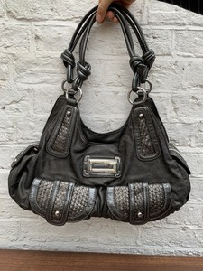 grey guess purse