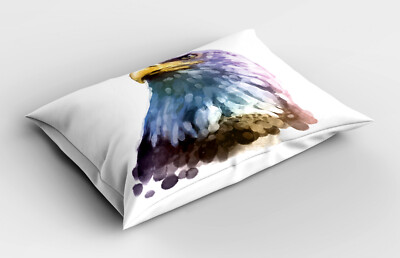 Kopfkissenbezug Wohnzimmer Modern Polyester Handarbeit Vogel Aquarell Bald Eagle