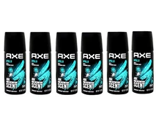 6 Pack of Axe Body Spray Apollo, Travel size, 1 Ounce
