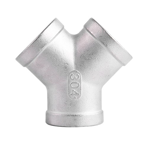 Stainless Steel Y Piece Tee Adapter Connector BSP Thread Pipe Fittings 1/4" ~ 2" - Picture 6 of 14
