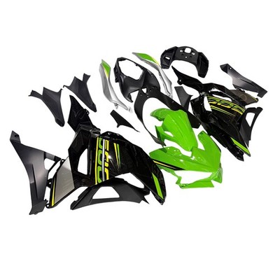 Green Silver Black Injection Fairings for Kawasaki Ninja 500 2024 EX500 Bodywork