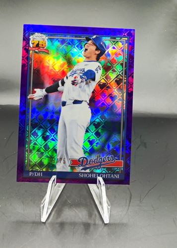 2026 Topps Chrome Shohei Ohtani 1991 Purple Logofractor /75 Dodgers # 91TB-1