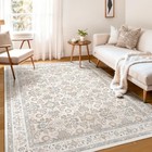  Washable Area Rug, 5x7 Area Rugs for Living Room Bedroom Kitchen Rugs, 