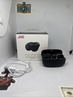 JVC HA-NP1T-B Wireless Earphones Bluetooth Ver.5.3 Open Ear New Open Box