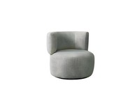 Designer Sessel 1 Sitzer Stoff Textil Luxus Modern MöBel Einsitzer Rund