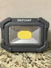 Defiant Magnetic Utility Light Plastic Black Gray Aa Batteries Included