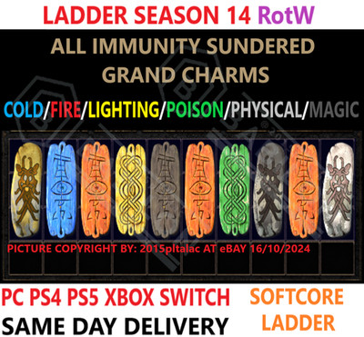  PC PS4 PS5 XBOX SWITCH  LADDER Latent Sunder Charm DIABLO 2 RESURRECTED D2R