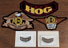 Vtg Harley Davidson HOG Patch And Pin Lot Harley Owners Group UNUSED