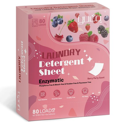 #ad #ad Laundry Detergent Sheets Berry Scent 80 Loads Eco Laundry Soap Washer Sheet ... $17.27
