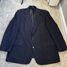 Brooks Brothers Camel Hair Blazer 44R USA Navy Sport Coat Classic