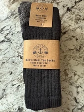 Men’s Yacht & Smith Steel Toe Work Socks (Men’s Shoe Size 7-12)