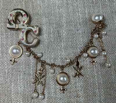 Opening Ceremony Faux Pearl Brooch / Bag Charm