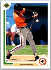 ⚾ 1991 Upper Deck #745b Luis Mercedes Baltimore Orioles RC