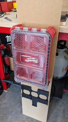 Milwaukee Packout Compact Organizer abschließbare Wandhalterung Garage Werkstatt