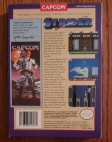 Strider for Nintendo NES - Authentic, (Box & game only)