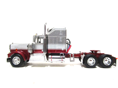 DCP, FIRST GEAR 1/64 SCALE W-900A KENWORTH AERODYNE, SILVER,CORAL