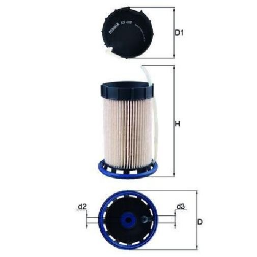 Kraftstofffilter FüR Audi Q2 GAB GAG 1.6 2.0 16 Bis 26 Knecht Dgte 2559749-image