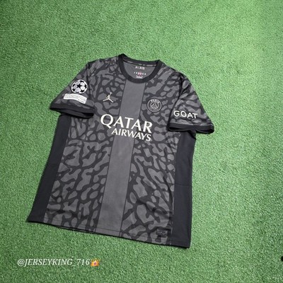 JORDAN PSG Ousmane Dembele #10 2023/2024 Third Jersey UCL Patches
