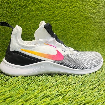 Nike Free TR 8 Womens Size 6 Black White Pink Athletic Running Shoes Sneakers