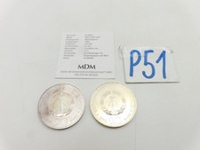 Excellent 2 x Genuine 20 Mark 1990 both variants real silver and Cu/NI P 51