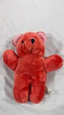 Vintage Red Plush Teddy Bear