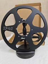 a Pair Teac Branded 1/4in x 10.5 Vintage Reel To Reel Tape Recorder Take Up Reel