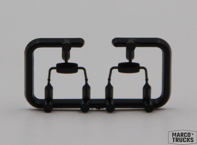 Herpa Spiegel 1 Satz schwarz für Volvo F10, Volvo F12, Volvo F16 - 1:87 /H14295