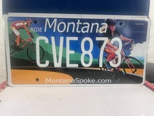 RIDE MONTANA  MontanaSpoke.com MONTANA LICENSE PLATE