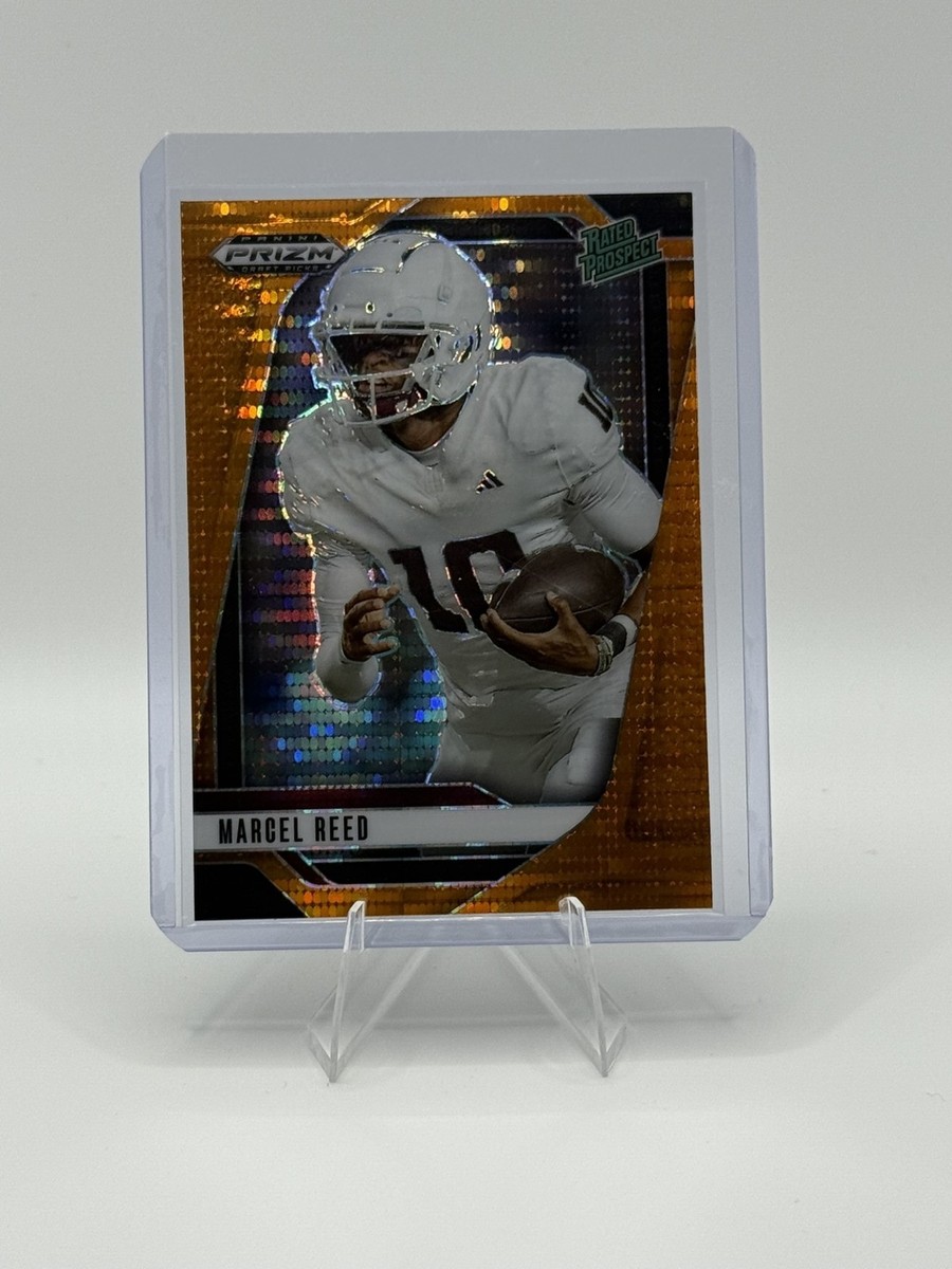 2025 Panini Prizm Draft Pick Marcel Reed Orange Pulsar /75 #167