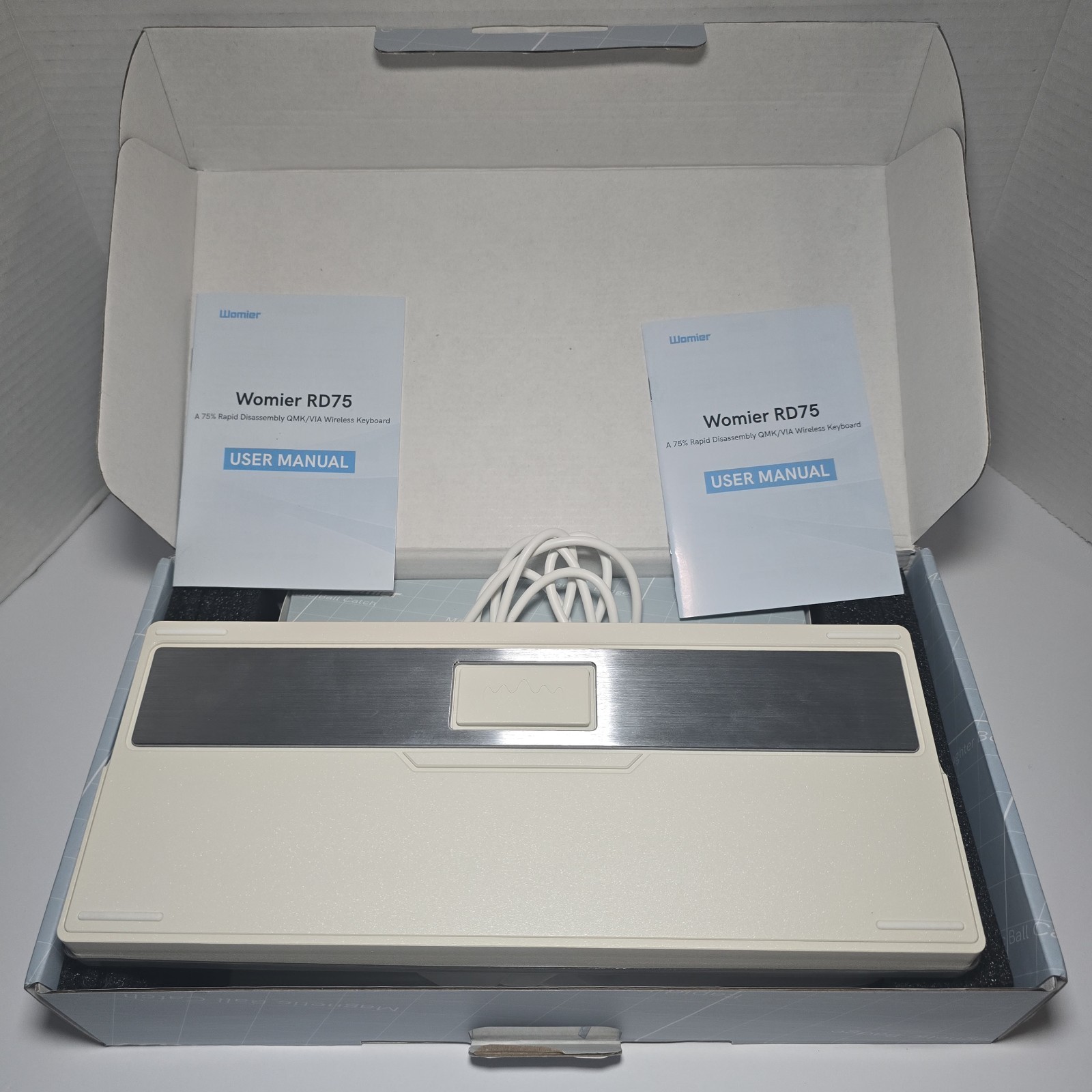 Womier RD75 75% Wireless Mechanical Gaming Keyboard Full Aluminum USB Bluetooth 