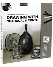 SpiceBox Art Studio: Drawing with Charcoal & Conté, 21853 - - Good - See co...
