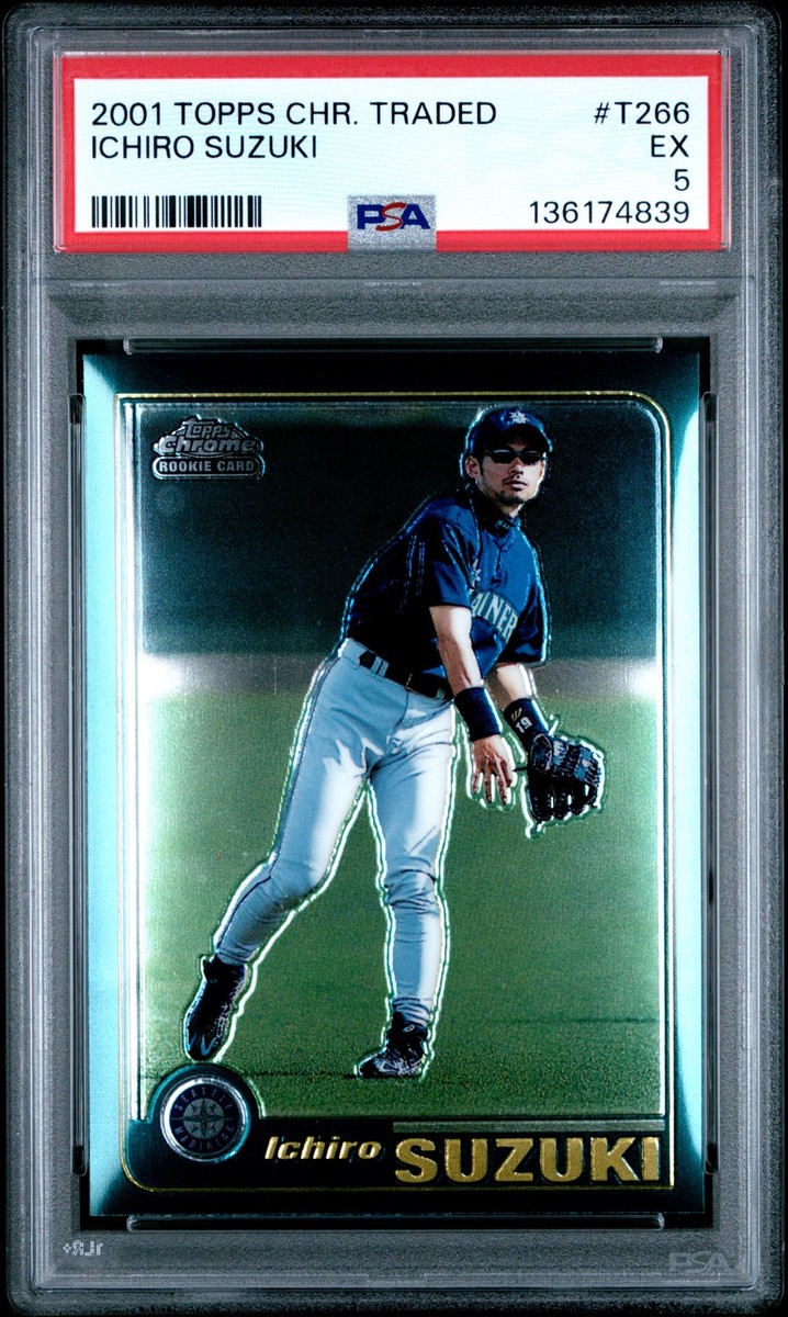 2001 TOPPS CHROME TRADED #T266 ICHIRO SUZUKI ROOKIE RC PSA 5 | eBay