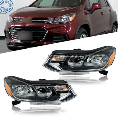 For Chevrolet Trax 2017-2020 LS LT Halogen Type Headlights Chrome Right&Left