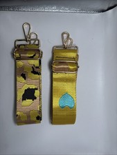 Yellow Pair Adjustable Replacement Purse Crossbody Strap w/Gold Hardware