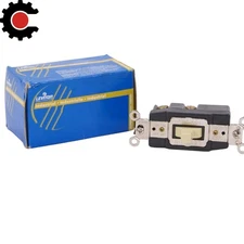 Leviton 1257-I Industrial SPDT Momentary Toggle Switch, 20A 120/277V, Ivory