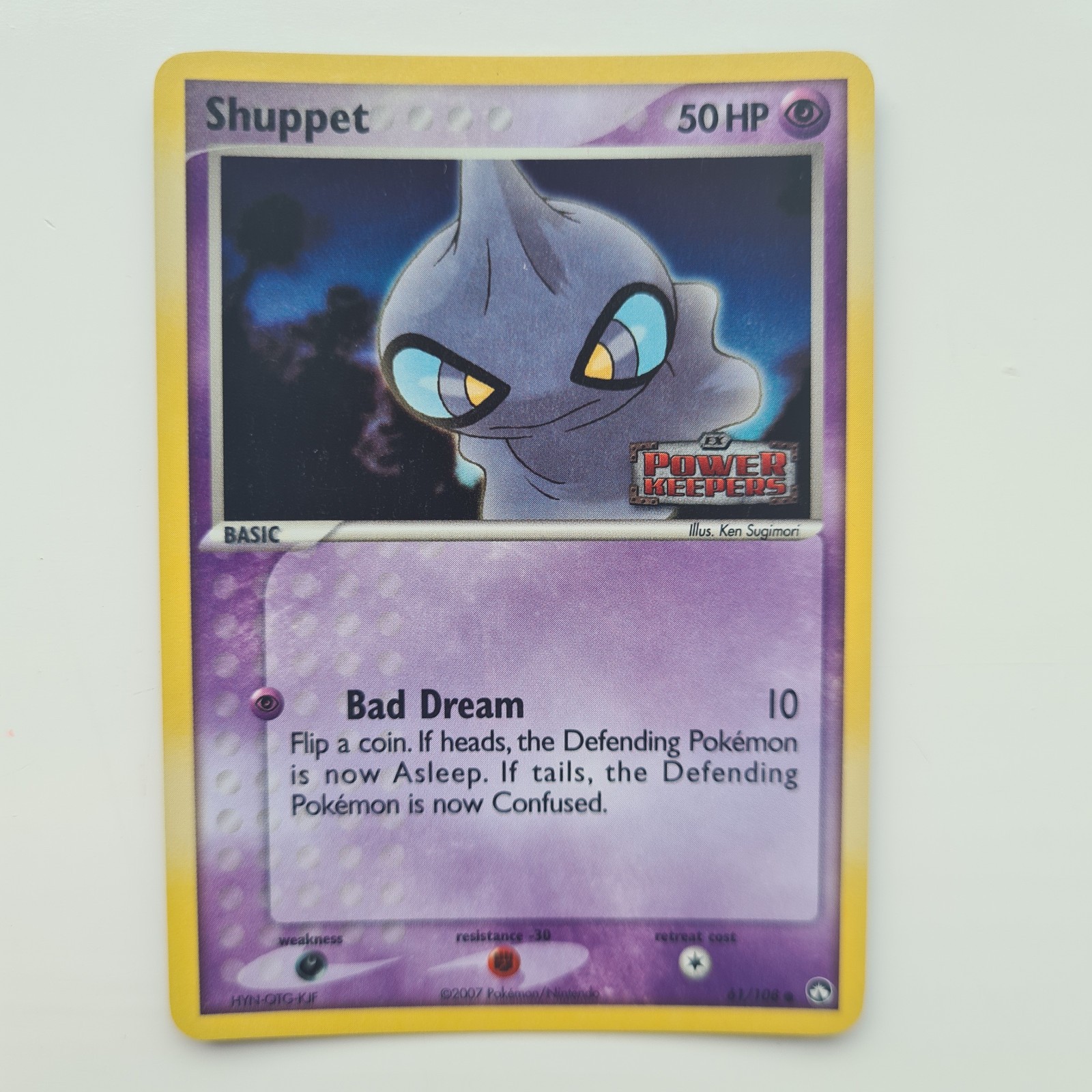 Shuppet 61/108 Common Stamped Reverse Holo EX Power Keepers Pokemon NM