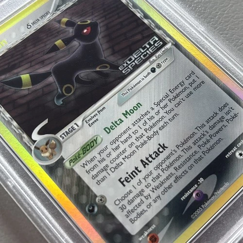 2005 Pokemon EX Umbreon Reverse Foil Delta Species Stamped PSA 6